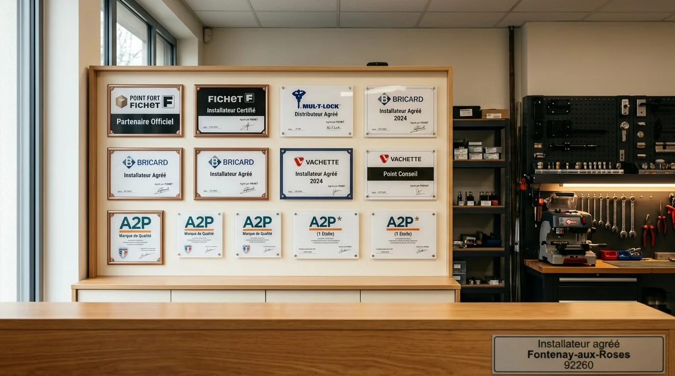 Installateur agréé Fontenay-aux-Roses - liste des marques posées
