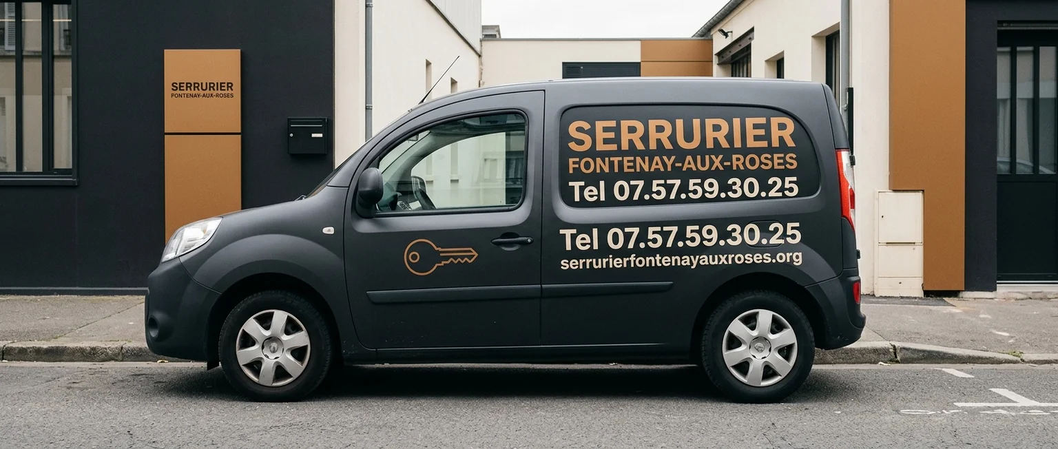 Véhicule Serrurier Fontenay-aux-Roses avec coordonnées